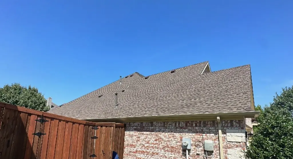 Completed roof replacement project in Bend